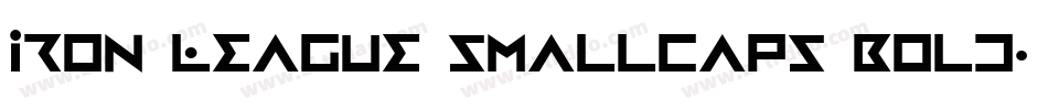 Iron League smallcaps Bold字体转换